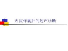 表皮样囊肿的超声幻灯_ppt课件