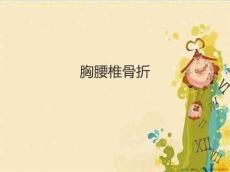 胸腰椎骨折