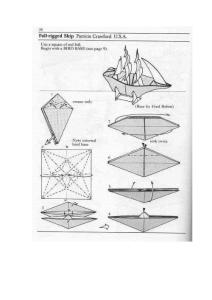 折纸立体帆船