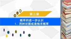 【精品课件】北师大版九年级上册第28章1用树状图或表格求概率第3课时“配紫色”游戏课件（20张）