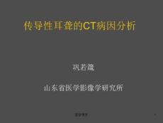 传导性耳聋的CT病因分析课件