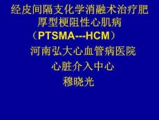 经皮间隔支化学消融术治疗肥厚型梗阻性心肌病