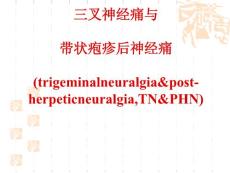 三叉神经痛与带状疱疹后神经痛