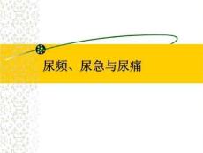 诊断学-尿频、尿急与尿痛