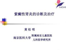 紫癜性肾炎的诊断和治疗
