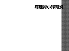 病理肾小球肾炎