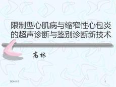 限制型心肌病与缩窄性心包炎的超声鉴别诊断高林