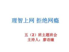 理智上网拒绝网瘾
