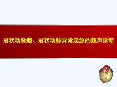 冠状动脉瘘、冠状动脉异常起源