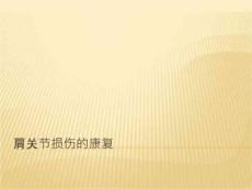 《肩关节损伤康复》PPT课件