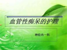 《血管性痴呆护理》PPT课件