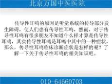 传导性耳鸣临床诊断症状