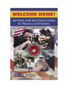 US Marine Corps - Return and Reunion Guide for Marines and Families