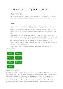 The PyQt4 tutorial