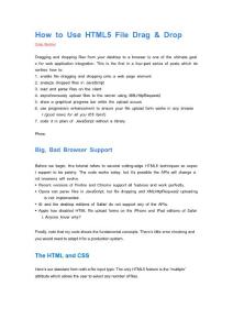 How to Use HTML5 File Drag