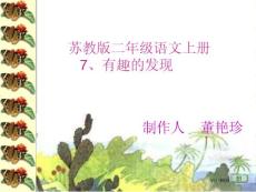(苏教版)二年级语文课件 有趣的发现