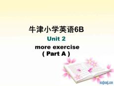 牛津小学英语6B unit2 Part A课件