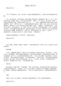 发烧小学作文