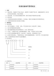 04機(jī)器設(shè)備編號(hào)管理規(guī)定