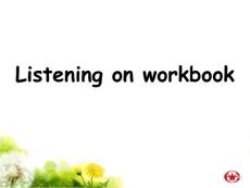 新人教选修6 Unit3 A healthy life-Workbook listening[课件]