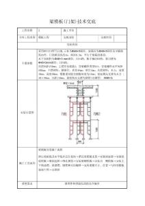 梁模板(門架)技術交底 