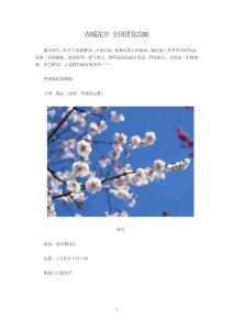春暖花開 全國賞花攻略