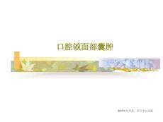 口腔颌面部囊肿课件
