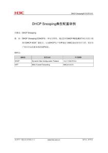 03-DHCP Snooping 典型配置舉例