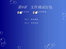第9章 文件调试打包