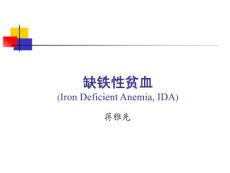 缺铁性贫血课件