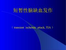 短暂性脑缺血发作 (7）