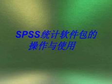 SPSS简介