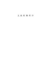 无 损 检 测 程 序，中英文