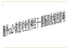 ca浓度对肌肉收缩的影响
