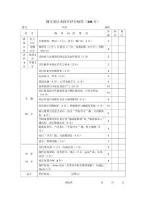 微量泵技術操作評分標準