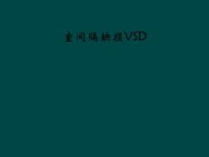 室间隔缺损VSD