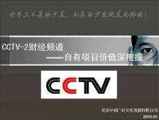 中视广经CCTV-2自有项目价值挖掘分析