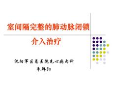 室间隔完整的肺动脉闭锁介入治疗_朱鲜阳课件