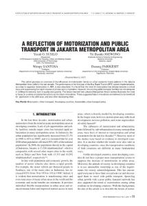 a REFlEcTiOn OF MOTORizaTiOn and puBlic TRanSpORT in ...