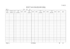 原料產品庫存數量金額月報表