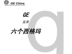 GE&6SIGMA