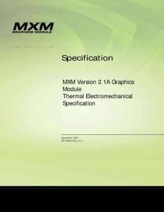 MXM Electromechanical Specification v2.1