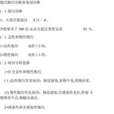 腹泻腹泻诊断和鉴别诊断x