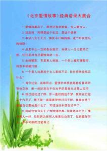 《北京爱情故事》经典语录大集合