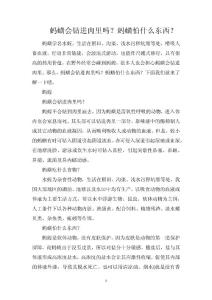 蚂蟥会钻进肉里吗？蚂蟥怕什么东西？