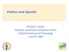 Python and OpenGL