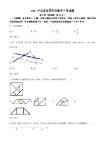 2021年山東省棗莊市數學中考試題及答案