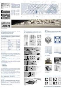 建筑专业学生作业-校区规划设计及图书馆研究性单体设计