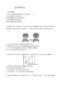 高三生物二轮复习新高考版仿真训练卷五(含解析)