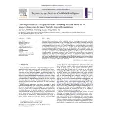 Gene expression data analysis with the clustering method based on an